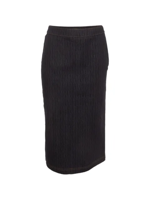 Fendi Pre-Owned jacquard pencil midi skirt Blue 1405020