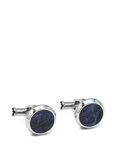 Montblanc sodalite stainless steel cufflinks Silver 1404892