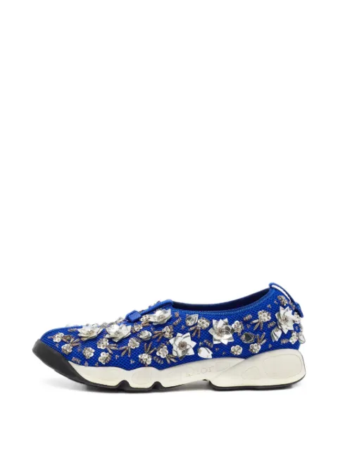 Christian Dior Pre-Owned Fusion embellished sneakers Blue 1406107