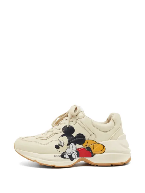 Gucci Pre-Owned x Disney Rhyton Mickey Mouse sneakers Neutrals 1405286