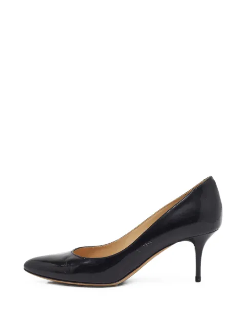 Jimmy Choo Pre-Owned Gilbert patent-leather pumps Black 1404417