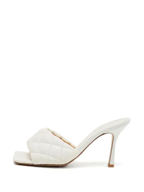 Bottega Veneta Pre-Owned Lido quilted sandals White 1407214