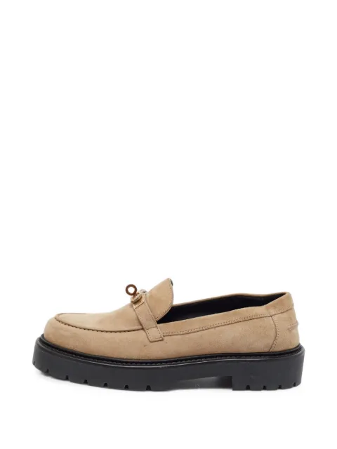 Hermès Pre-Owned Icone Kelly-buckle loafers Neutrals 1405270