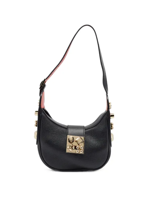 Christian Louboutin Pre-Owned Carasky studded shoulder bag Black 1406444