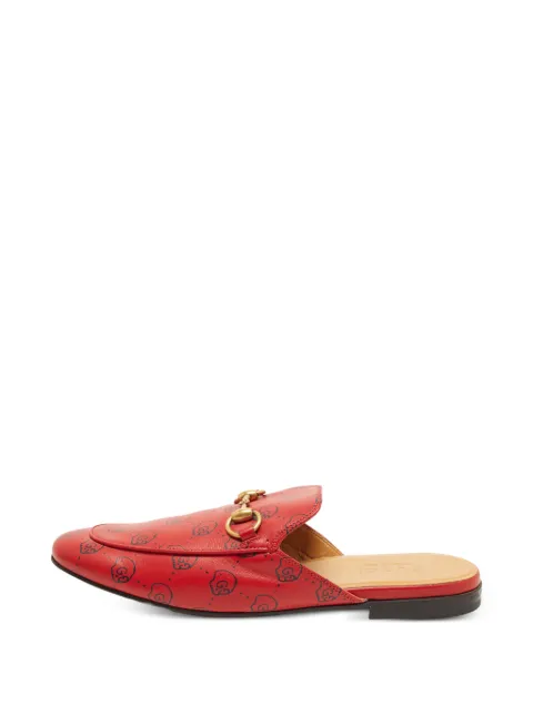 Gucci Pre-Owned Princetown GG Ghost Horsebit mules Red 1405929