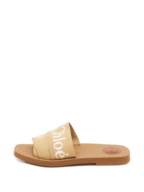 Chloé Pre-Owned Woody open-toe sandals Neutrals 1406101