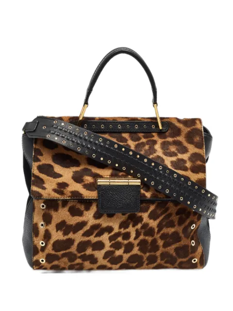 Furla Artesia leopard-print shoulder bag Black 1406092