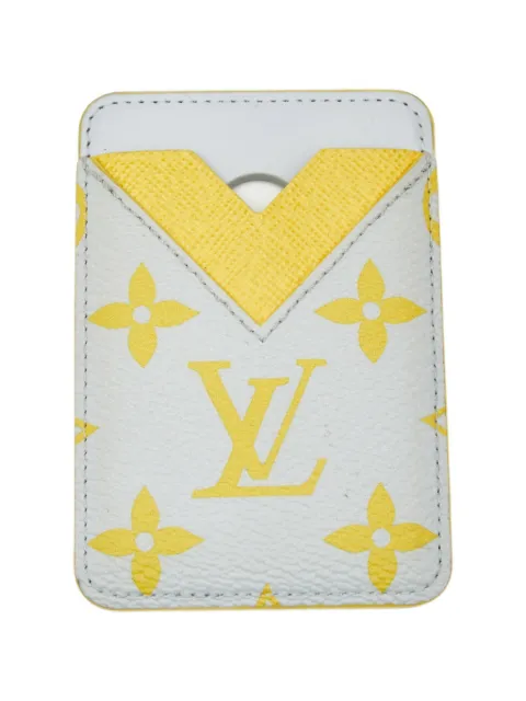 Louis Vuitton Pre-Owned 2025 Magnetic Monogram Glow card holder White 1405675