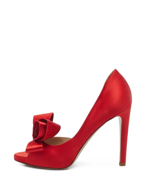 Valentino Garavani Pre-Owned D'Orsay bow-detail pumps Red 1393569