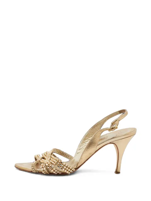 Gina crystal-embellished sandals Gold 1405102