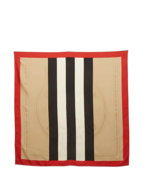 Burberry Pre-Owned Icon Stripe square scarf Neutrals 1387972
