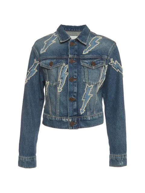 SANDRO embellished denim jacket Blue 1406693