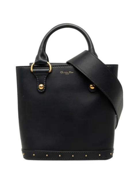 Christian Dior Pre-Owned 2017 Small Calfskin Dioravenue Bucket Bag satchel Black Q455TE4VN98LJRXB