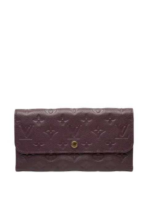 Louis Vuitton Pre-Owned 2011 Monogram Empreinte Sarah Wallet long wallets Purple 8RB5ETT6F0O3IXUM