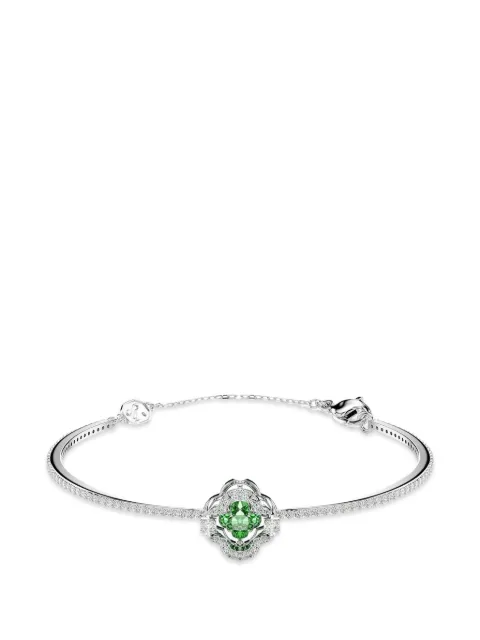Swarovski Una Angelica crystal-embellished floral-motif bracelets Silver 5757791