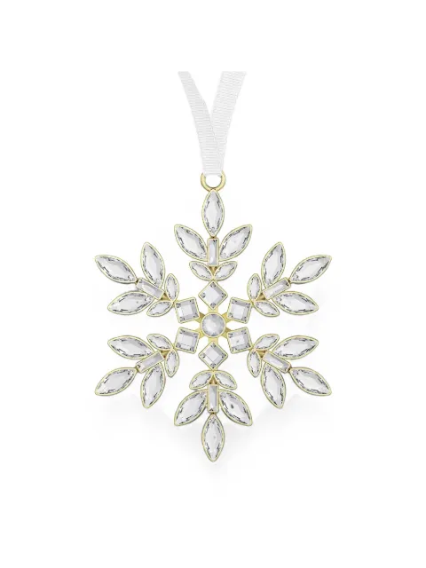 Swarovski Gema crystal-embellished snowflake ornament Gold 5742098