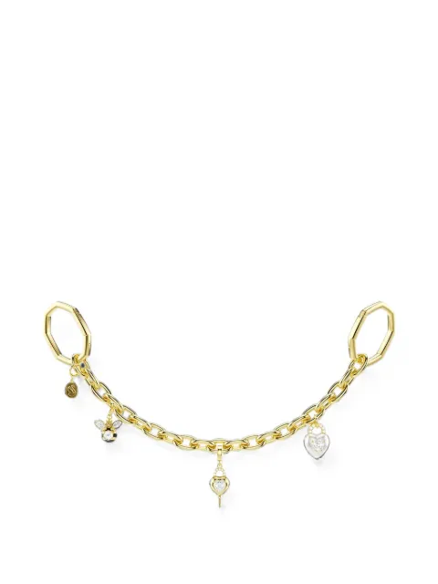 Swarovski Idyllia charm-embellished chain bag strap Gold 5763021