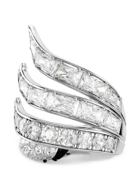 Swarovski Anel The Viena Swan crystal-embellished rings Silver 5762207