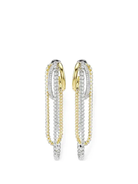 Swarovski Hyperbola draped hoop earrings Silver 5749368