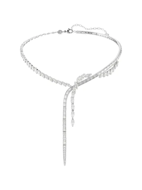 Swarovski Y Mesmera crystal-embellished wrap necklace Silver 5748652