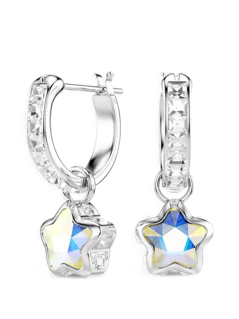 Swarovski star-pendant hoop earrings Silver 5754172