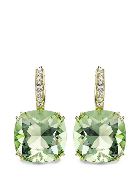 Swarovski Milenia cushion-cut drop earrings Gold 5764822