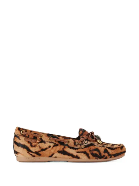 Kurt Geiger London tiger-print quilted loafers Brown 9790846289