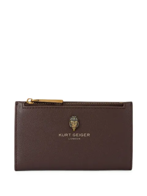 Kurt Geiger London logo-plaque bi-fold wallet Brown 5873030109