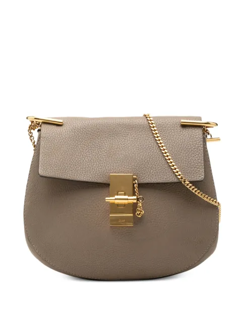Chloé Pre-Owned 2016 Small Grained Calfskin Drew crossbody bag Brown PQ6JAXZUYJO54065