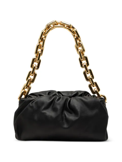 Bottega Veneta Pre-Owned 2012-2026 Lambskin Chain Pouch shoulder bag Black BZK7NSPJFFZ77SPZ