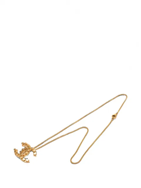 CHANEL Pre-Owned 2002 CC Gold Plated Studded Pendant Necklace costume necklace Gold 5OB9KBB1ZR00BQV9