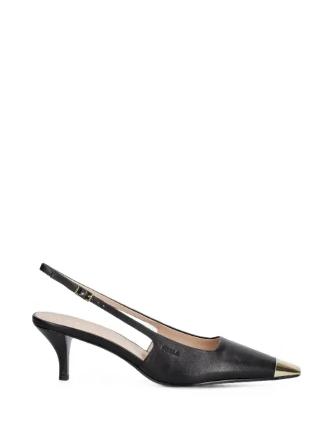 Furla metal-toe-cap slingback pumps Black YM29FMLX30000O6000