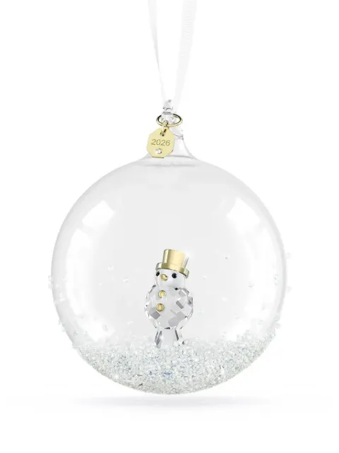 Swarovski Annual Edition ball snowman-motif ornament White 5732528