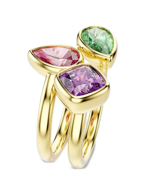 Swarovski Imber crystal-embellished stackable rings (set of two) Gold 5753276