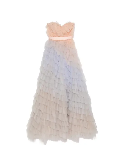 Viktor&Rolf Soir ruffled ombré gown Neutrals VRS5032