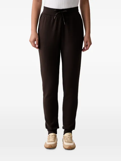 Armani Exchange logo-embroidered drawstring track pants Brown XW000824AF10818