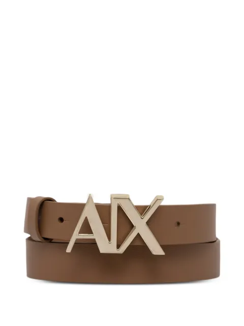 Armani Exchange AX logo-plaque belt Brown 941125CC719