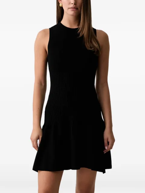 Armani Exchange ribbed-knit sleeveless mini dress Black XW002870AF10352