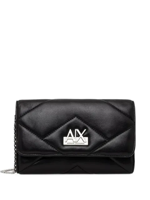 Armani Exchange logo-plaque mini bag Black XW000358AF26568
