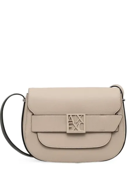 Armani Exchange logo-plaque cross body bag Neutrals XW002588AF13672