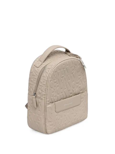 Armani Exchange logo-embossed backpack Neutrals XW002234AF15774