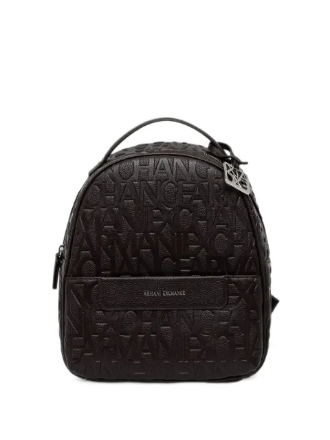 Armani Exchange logo-embossed backpack Brown XW002234AF1