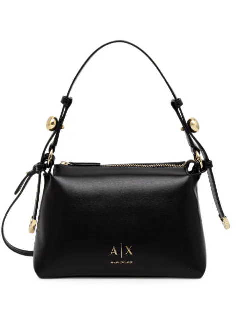 Armani Exchange logo-print shoulder bag Black XW002990AF26452