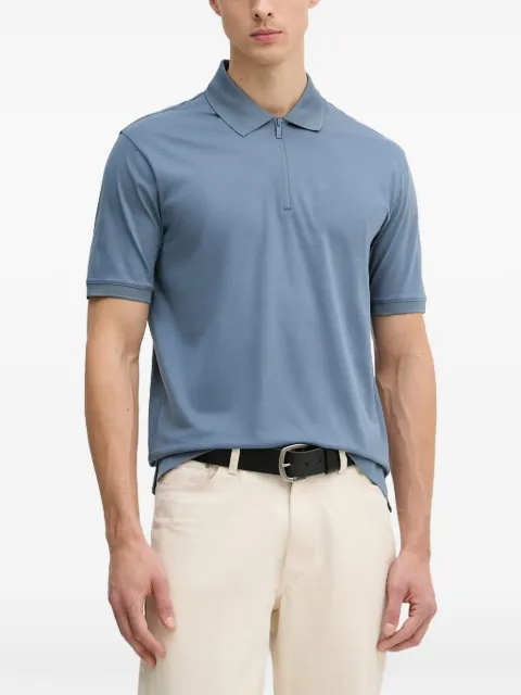Armani Exchange zip-fastening polo shirt Blue XM001291AF1