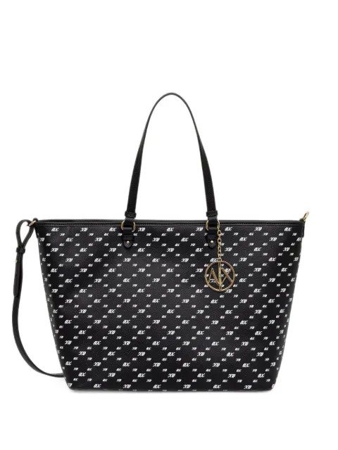Armani Exchange logo-print tote bag Black XW000926AF26453