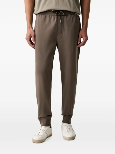 Armani Exchange logo-print drawstring track pants Brown XM001299AF2