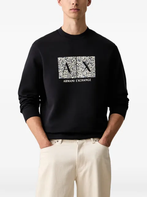Armani Exchange logo-print sweatshirt Black XM002888AF10818