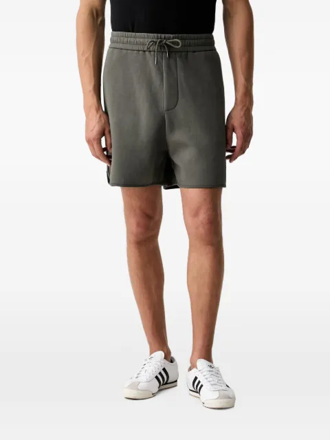 Armani Exchange side-stripe logo-patch shorts Grey XM002339AF13047