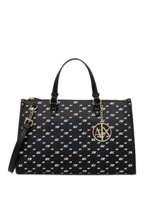 Armani Exchange logo-print tote bag Black XW000400AF26453