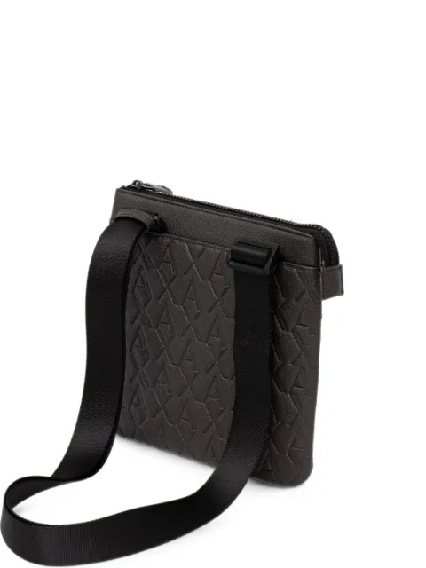 Armani Exchange logo-embossed cross body bag Brown XM000579AF12133